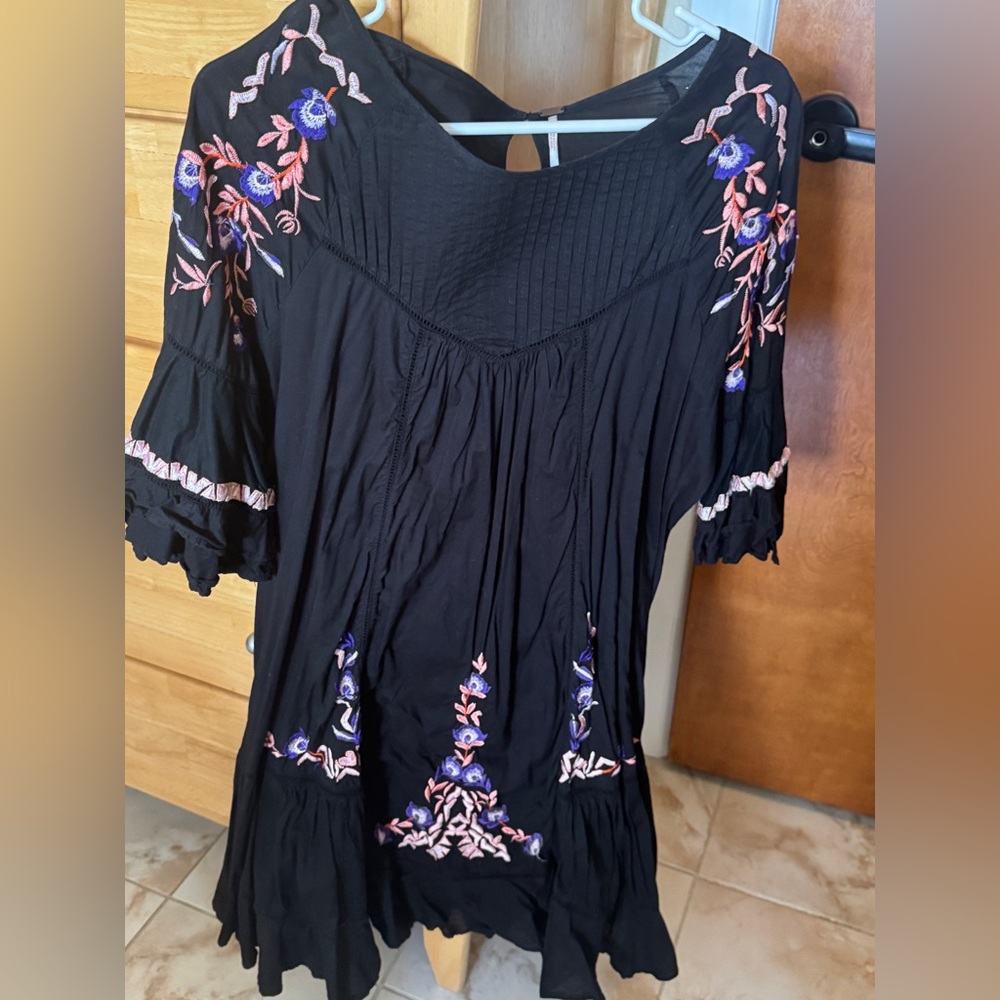 Free people dress with Floral Embroidery